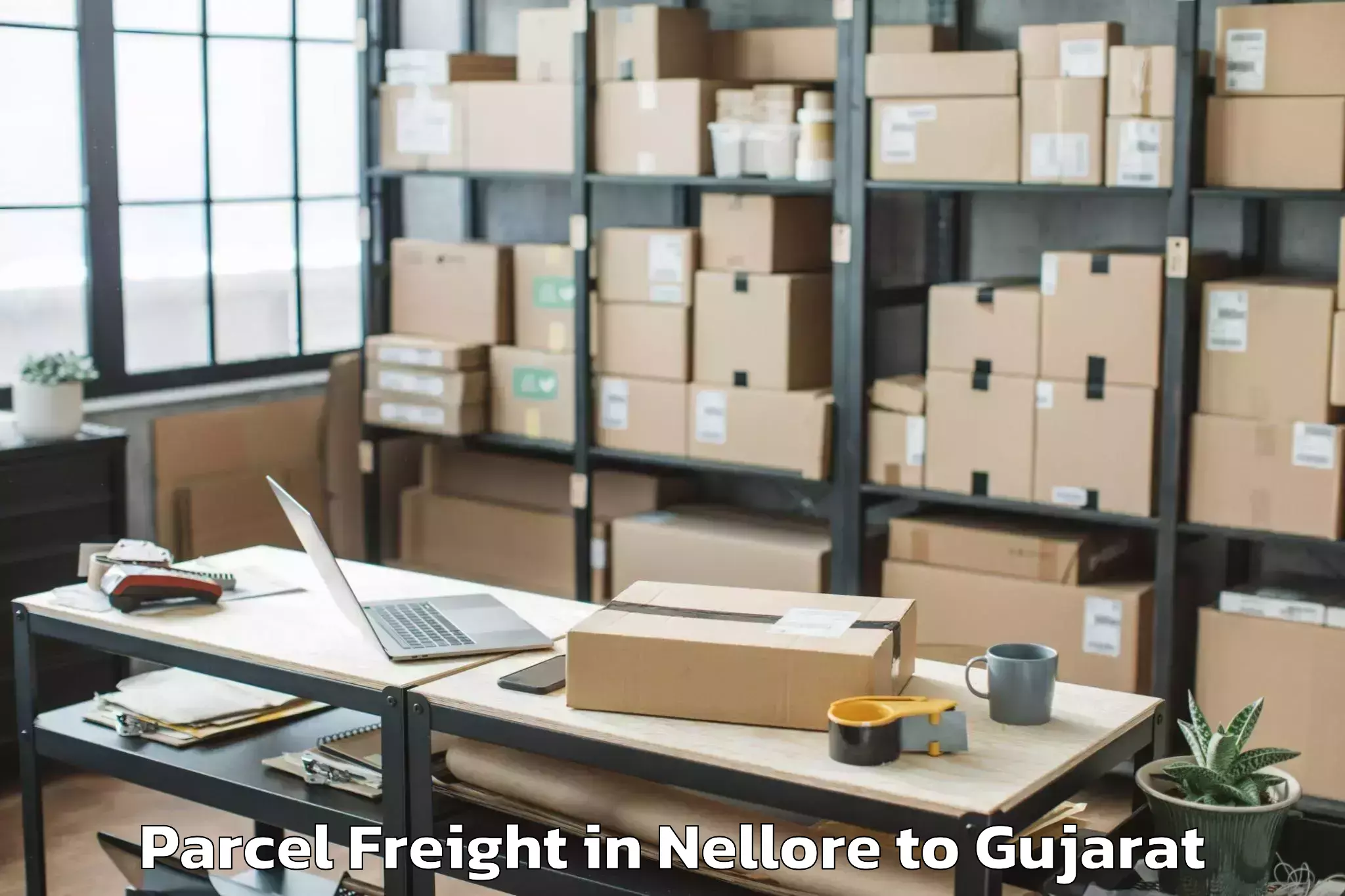 Nellore to Lodhika Parcel Freight Booking